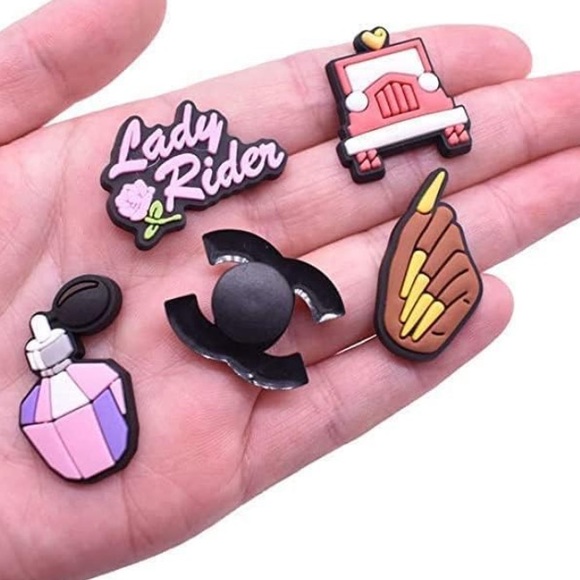 Black Girl Magic Melanin Shoe Charms Jibbitz Set For Crocs - Picture 4 of 4